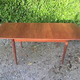 Scandinavian table vintage teak butterfly extension