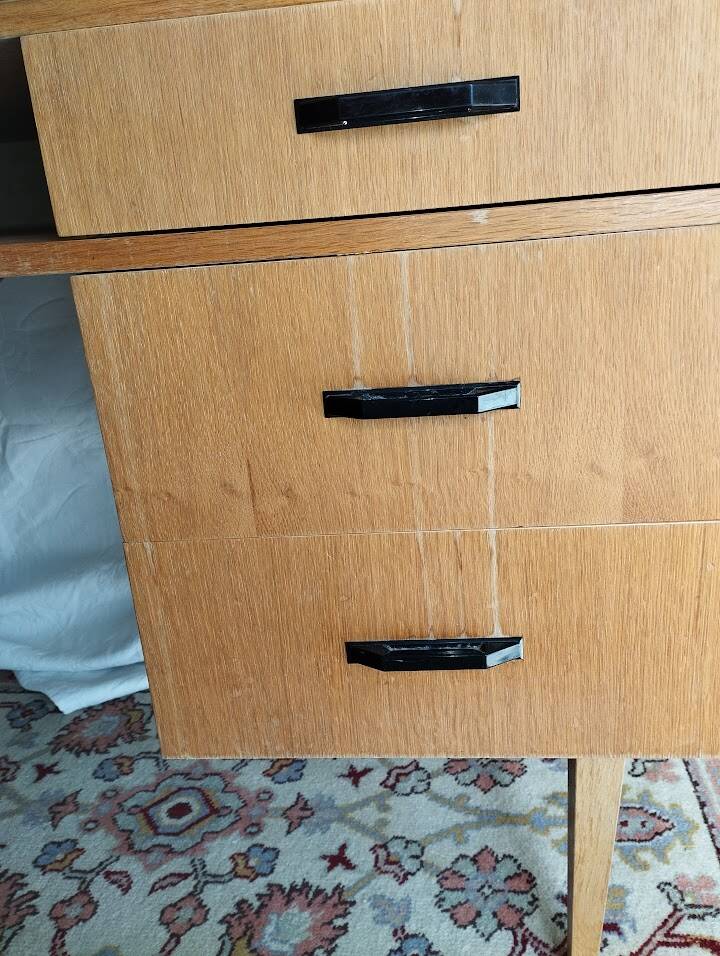 Geometric desk vintage design 1950s