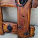 Porte manteau mural vintage bois année 80