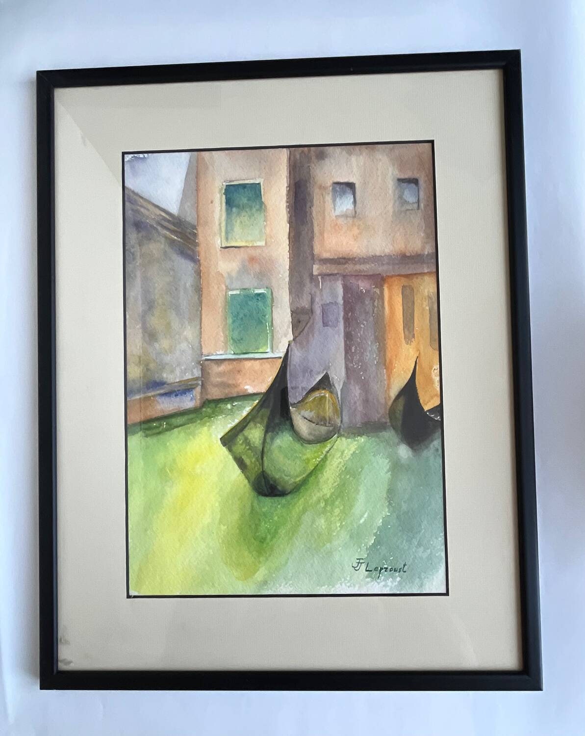 Painting: Watercolor - Gondola in Venice