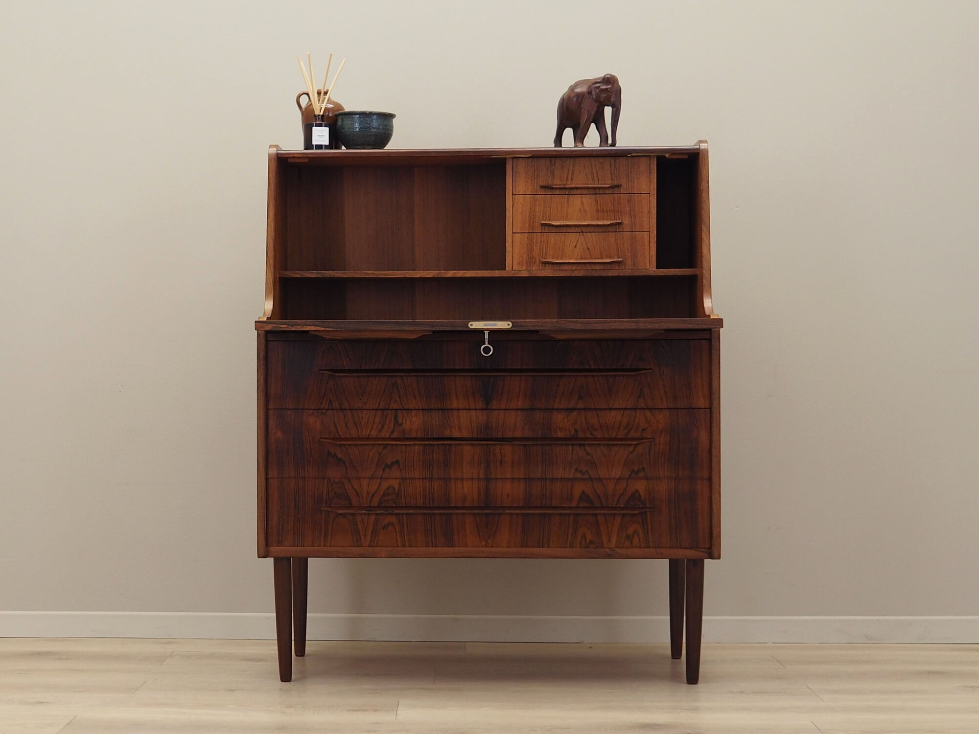 Rosewood secretary, Danish design, 1970s, production: Denmark