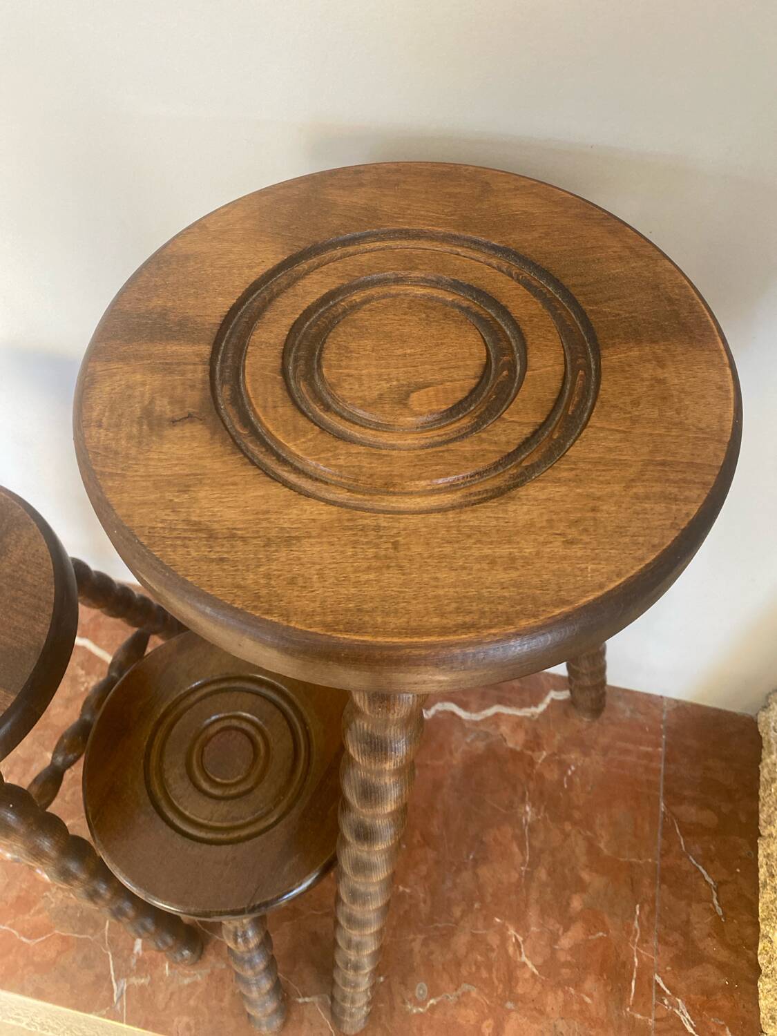 Very beautiful set of three tripod plant holders