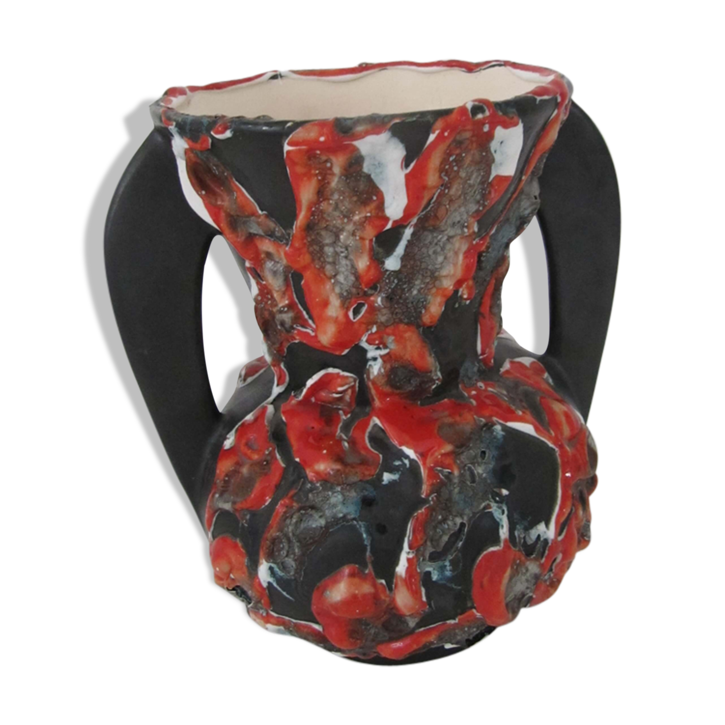 Ceramic vase 70s design