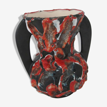 Ceramic vase 70s design