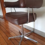 Leather barber chair