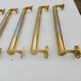 Set of 17 Art Deco Brass Door Bars