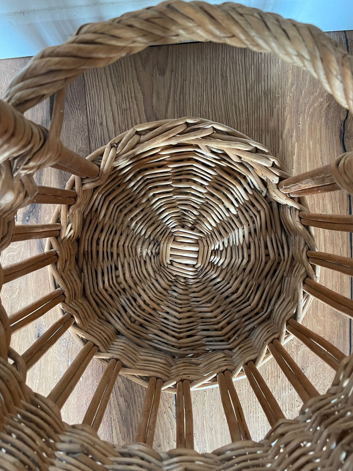 Vintage wicker bread basket