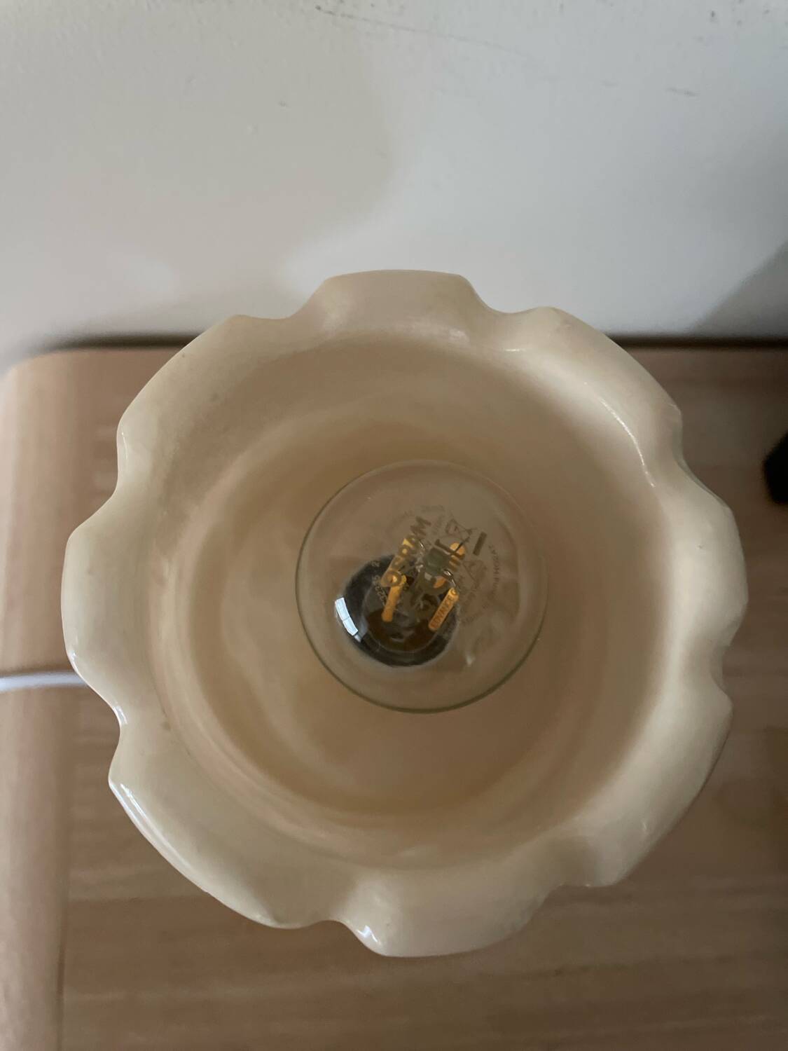 Alabaster table lamp