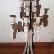 Wooden candlestick