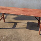 Brewery table, wooden feet