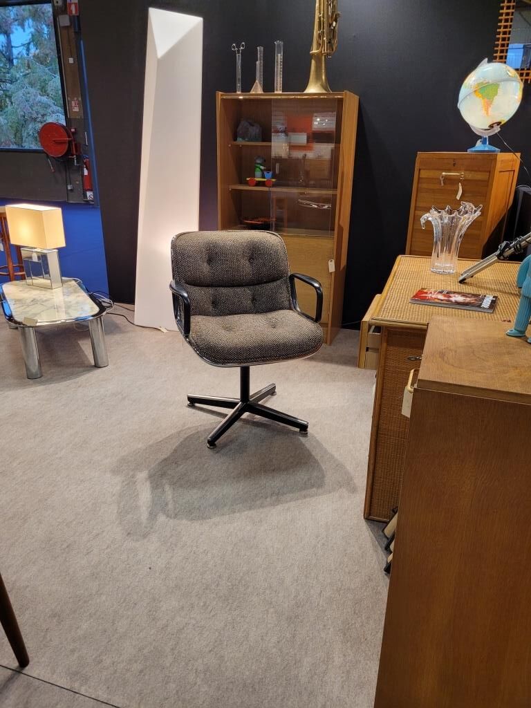 Pollock armchair for Knoll, wool fabrics 70s