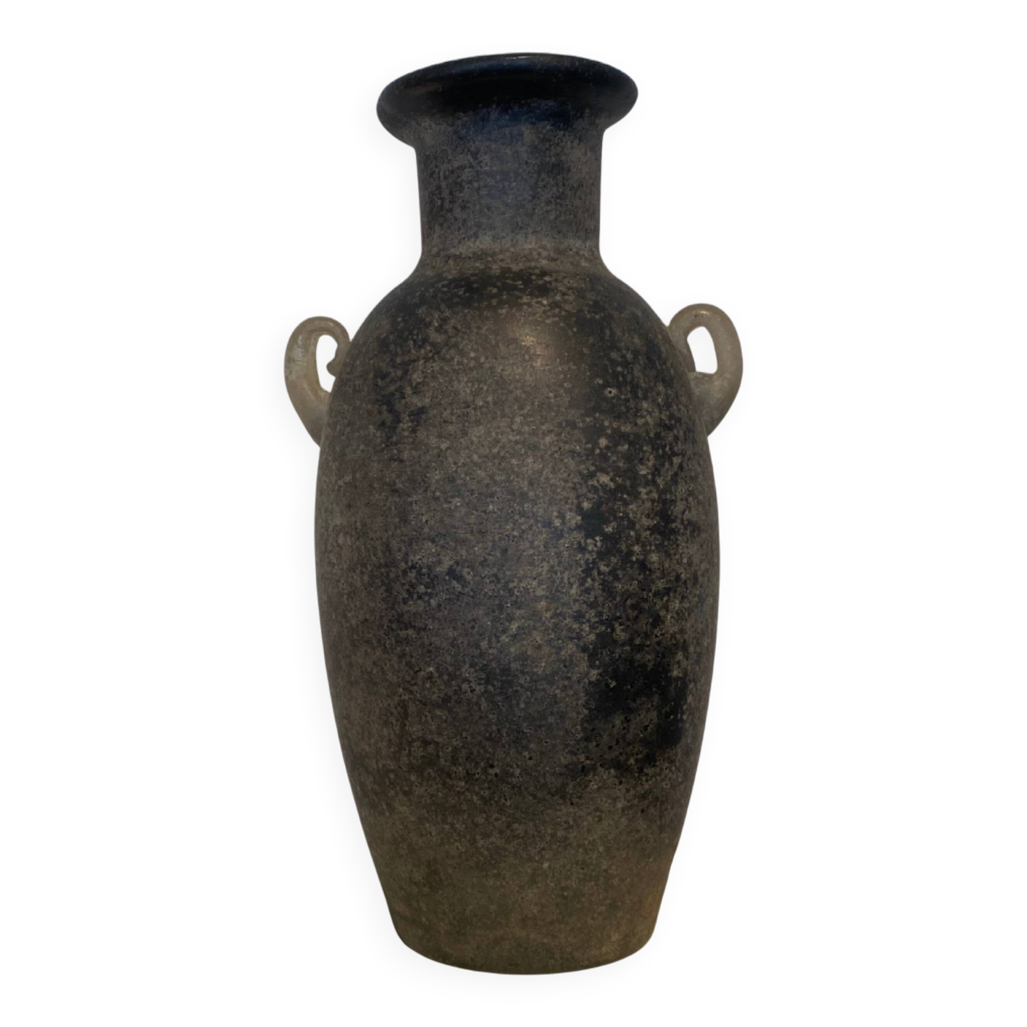 Vase en verre à scavo