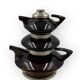Mid-century modern piled up Tea set, SC3 Italy 1970s