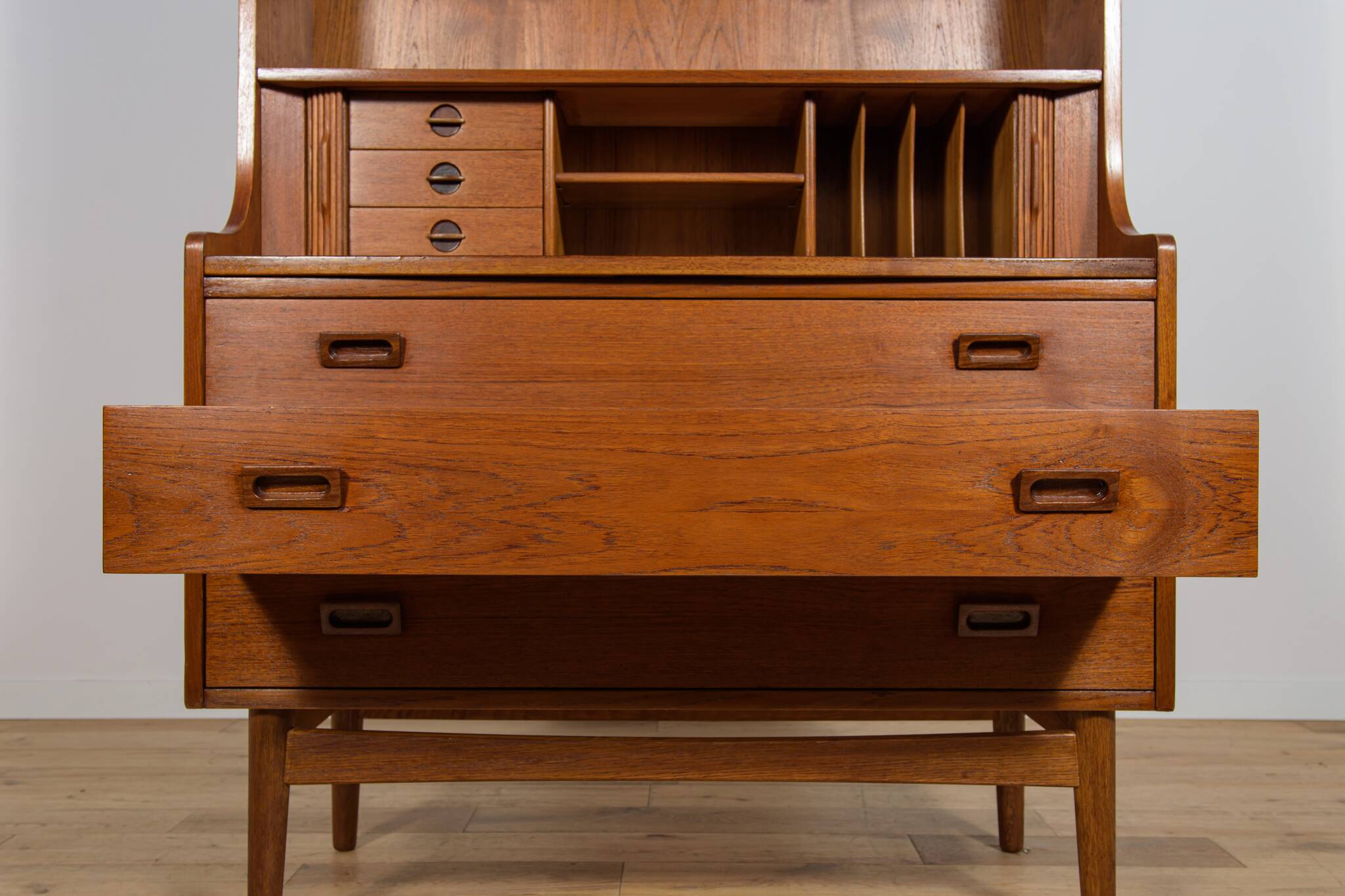 Mid-Century Teak Shelf by Johannes Sorth for Bornholm, Denmark, 1960s