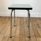Green stool in formica 70s