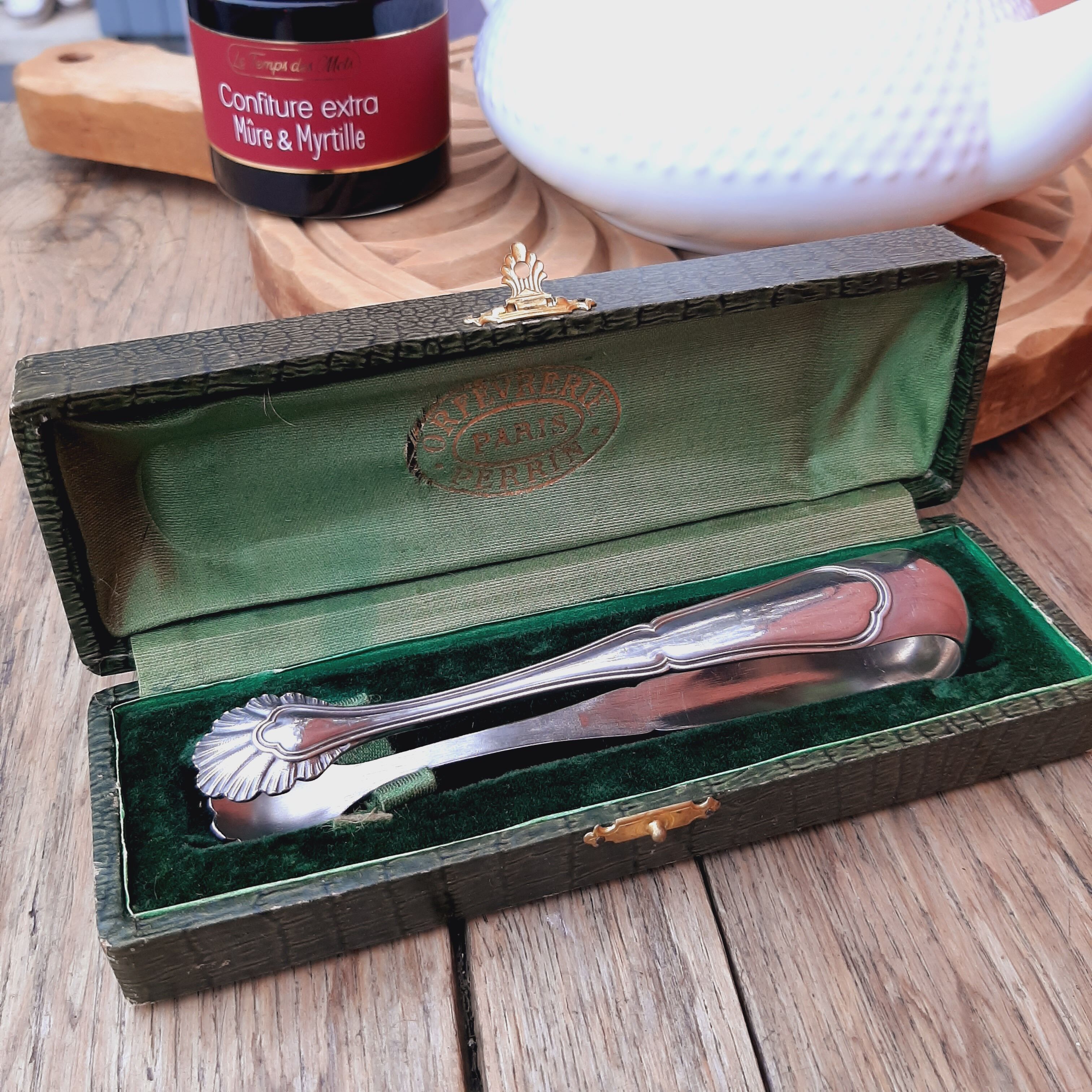 Pince à sucre plaqué argent