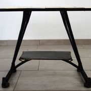 Table d'appoint en métal et céramique, années 50-60