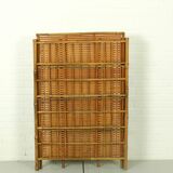 Bamboo Folding Campaign Shelves, France 1920s