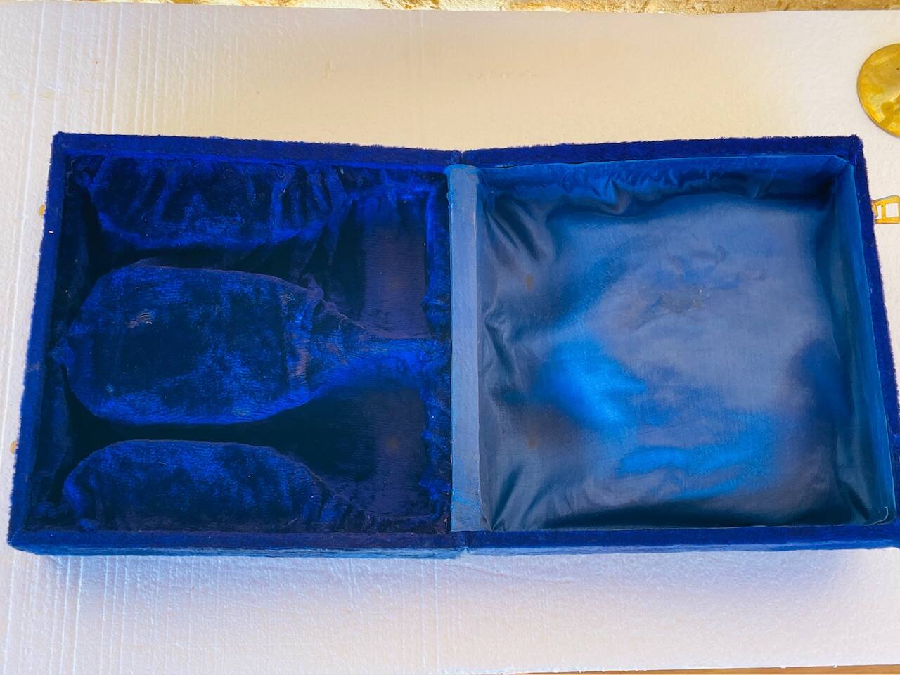 Pair of vintage brass tumblers