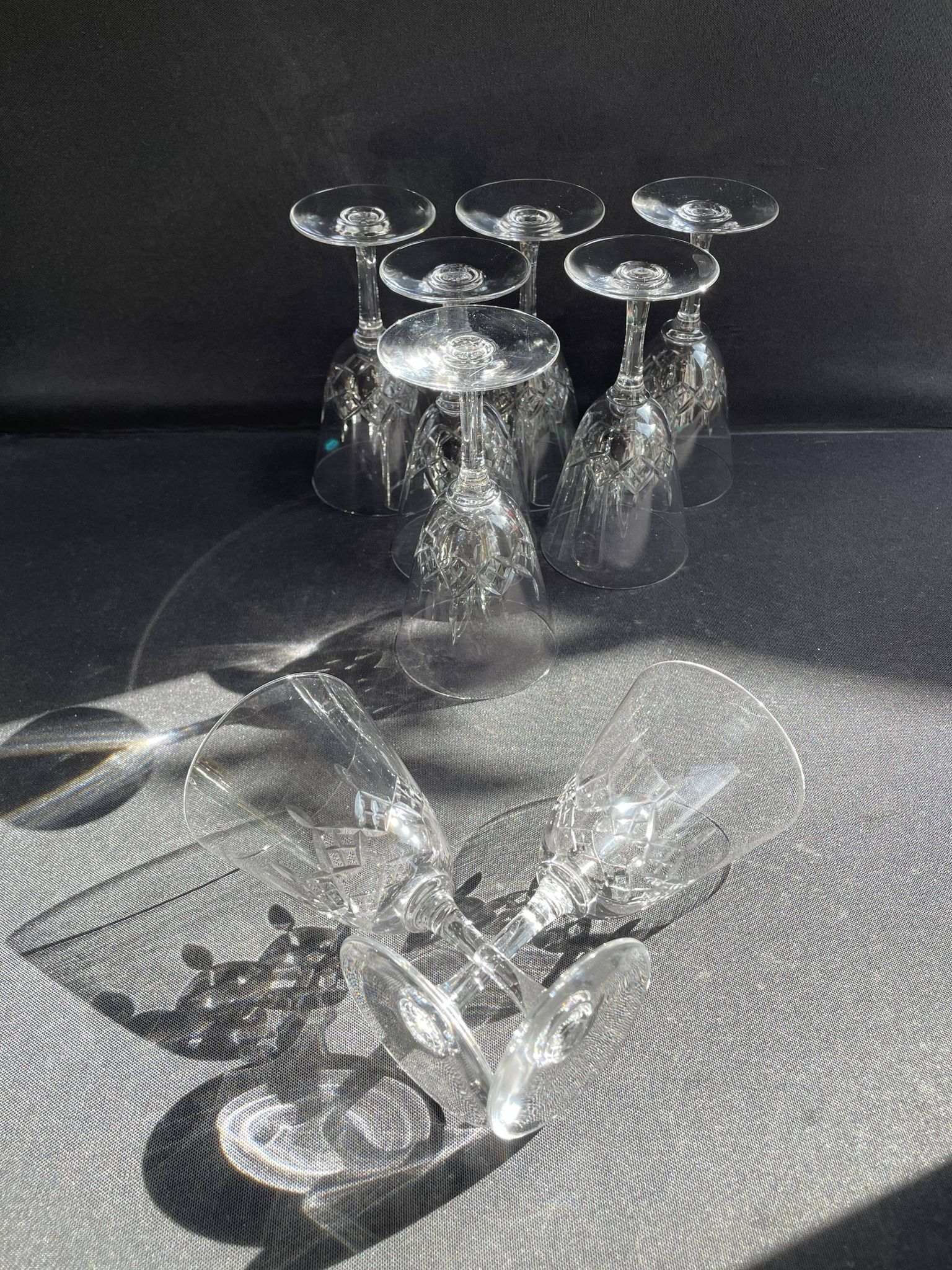 8 wine glasses – Cristallerie de Nancy (1920-1934)