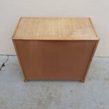 Commode osier et rotin