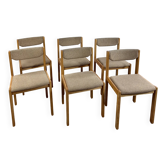 6 chaises dans le goût de Maison Regain, 1960