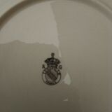 Earthenware plate Keller Guerin Lunéville (KG) tulip pattern diam 24,5 cm