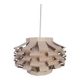 Suspension métallique beige années 50 ou 60