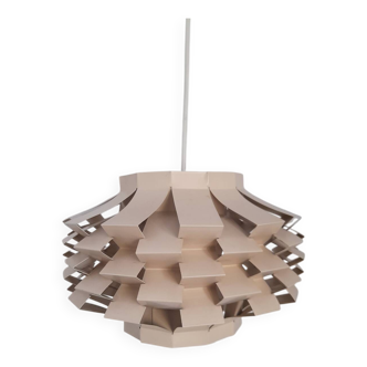 Beige metal pendant from the 1950s or 1960s.