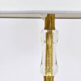 Bakalowits floor lamp from Vienna in solid brass with a glass handle, Austria, 1950s.