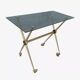 Vintage dessert trolley in brass and smoked glass 1960