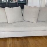 2 sofas caravane thala (220x105x70cm) in stretch fabric + 1 pouf