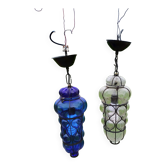 Pair of Blown Glass Suspensions