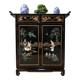 Vintage Chinese side table / cabinet / lacquered cabinet / bohemian
