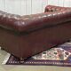 1980s Red 2-Seater Chesterfield Sofa