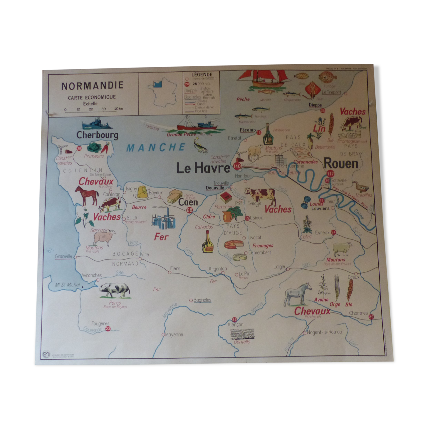 Normandy Economic Map and Paisian Basin