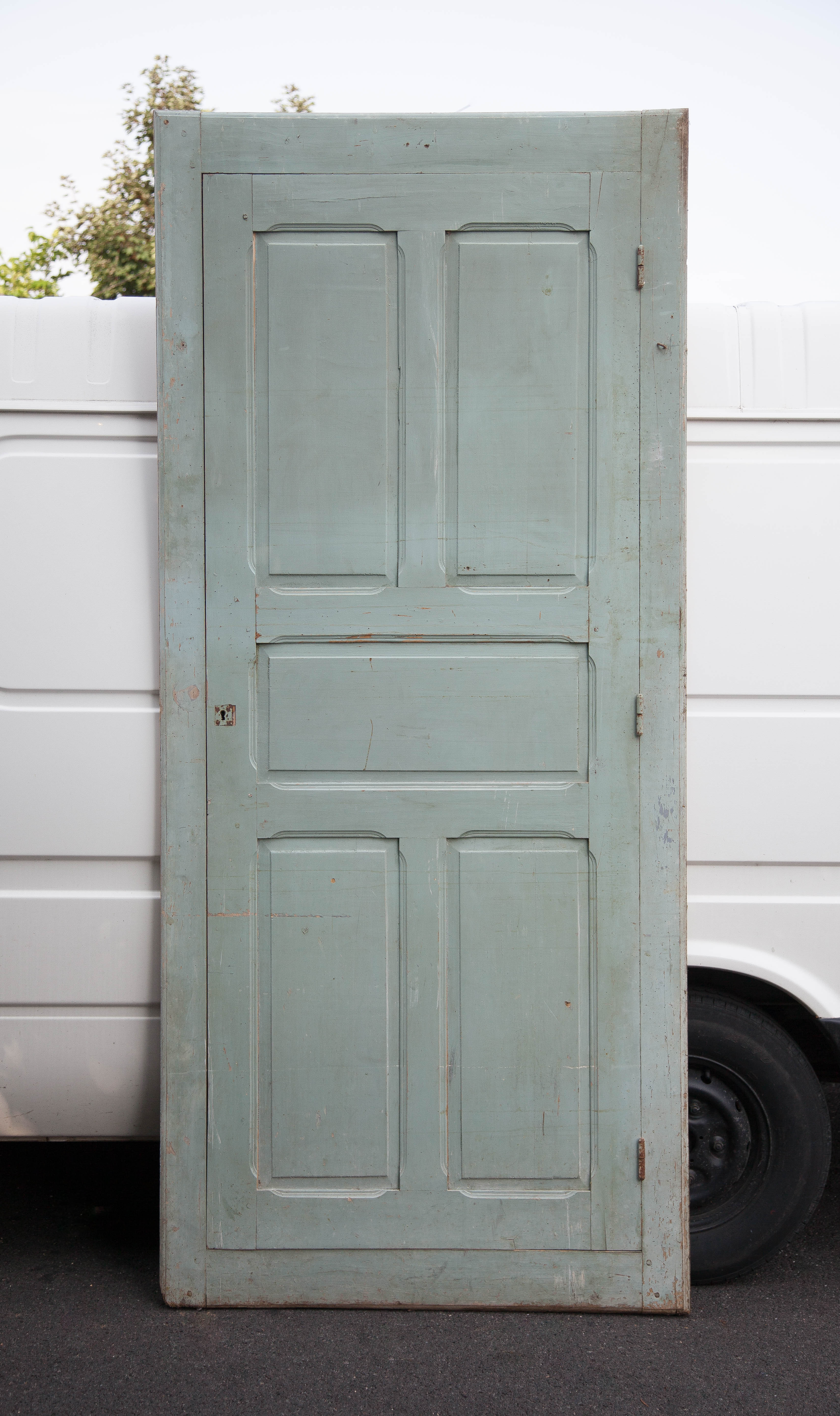 Old wooden door, wooden door, large vintage door
