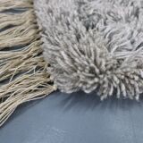 Tapis abstrait danois en laine à poils longs, années 1960