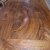 Walnut table with two drawers