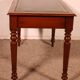 flat desk with two drawers from the 19th century in mahogany and inlays