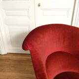 Velvet toad armchair