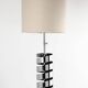 Jacques Charpentier, lampe en métal chromé