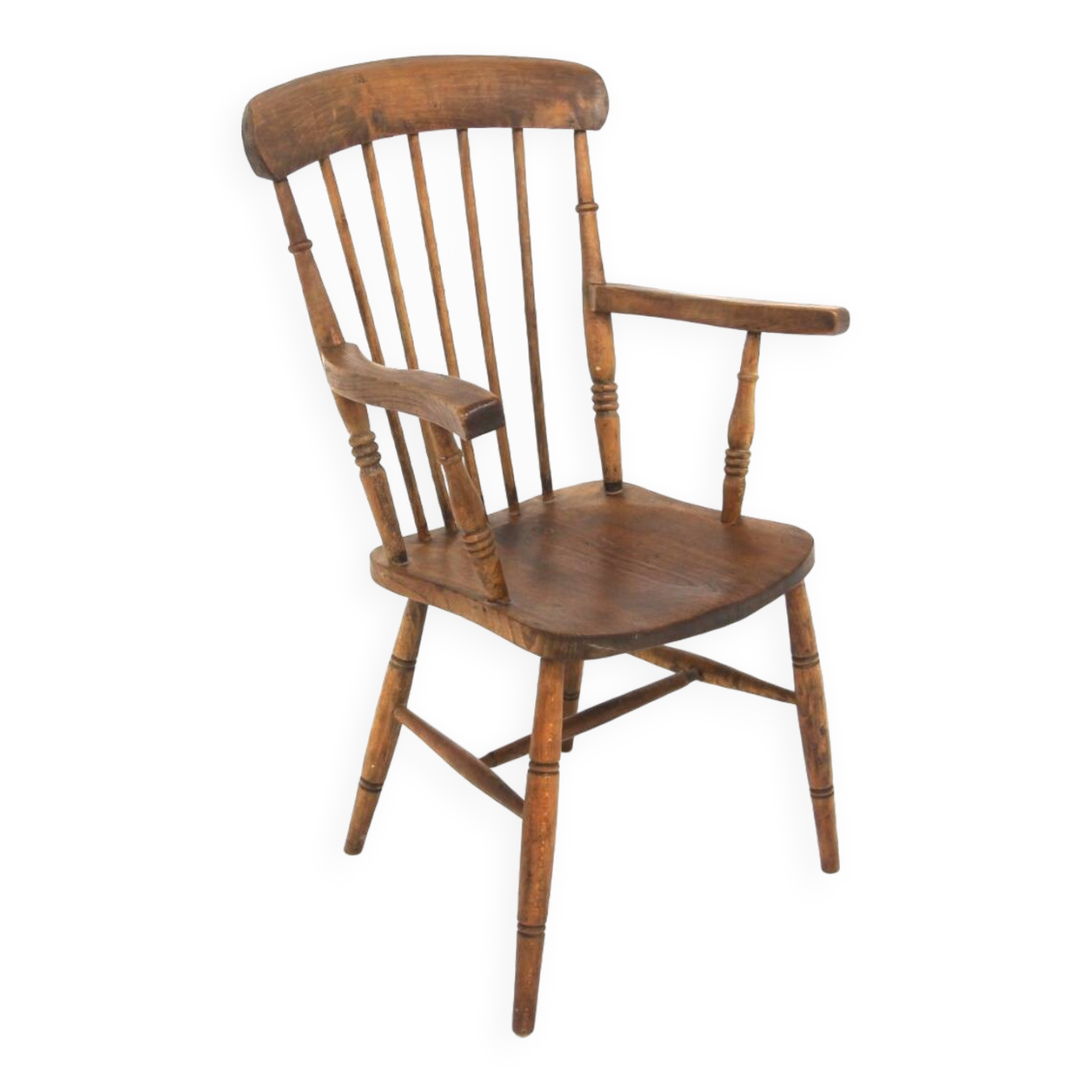 Scandinavian armchair "Pinnstol" in oak, Sweden, 1920