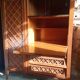 Furniture secretary vintage wood and rattan