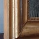 Old gilded mirror and old mercury glass - wall mirror with gold leaf