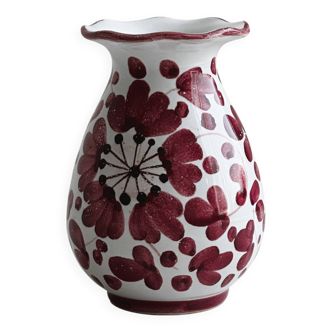Petit vase italien en céramique peint à la main