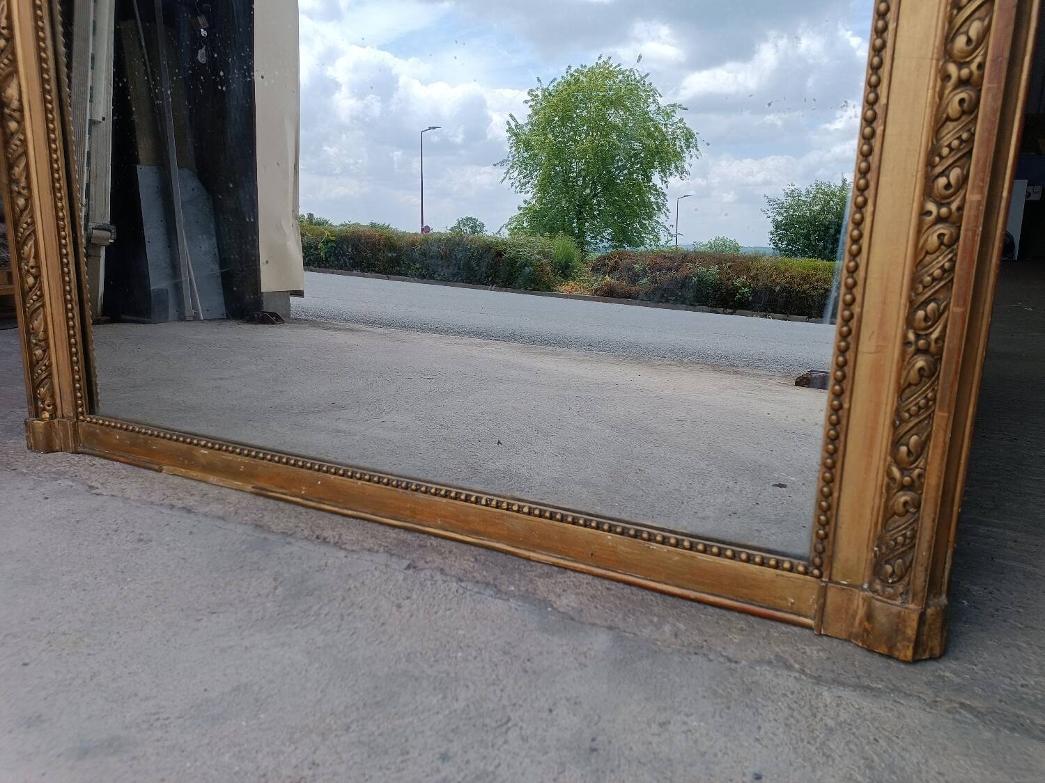 Antique Louis Philippe mirror 132/120 cm