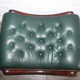 Chesterfield Ottoman padded leather set