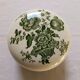Bonbonnière or vintage jewellery box in Crown Devon earthenware, England.