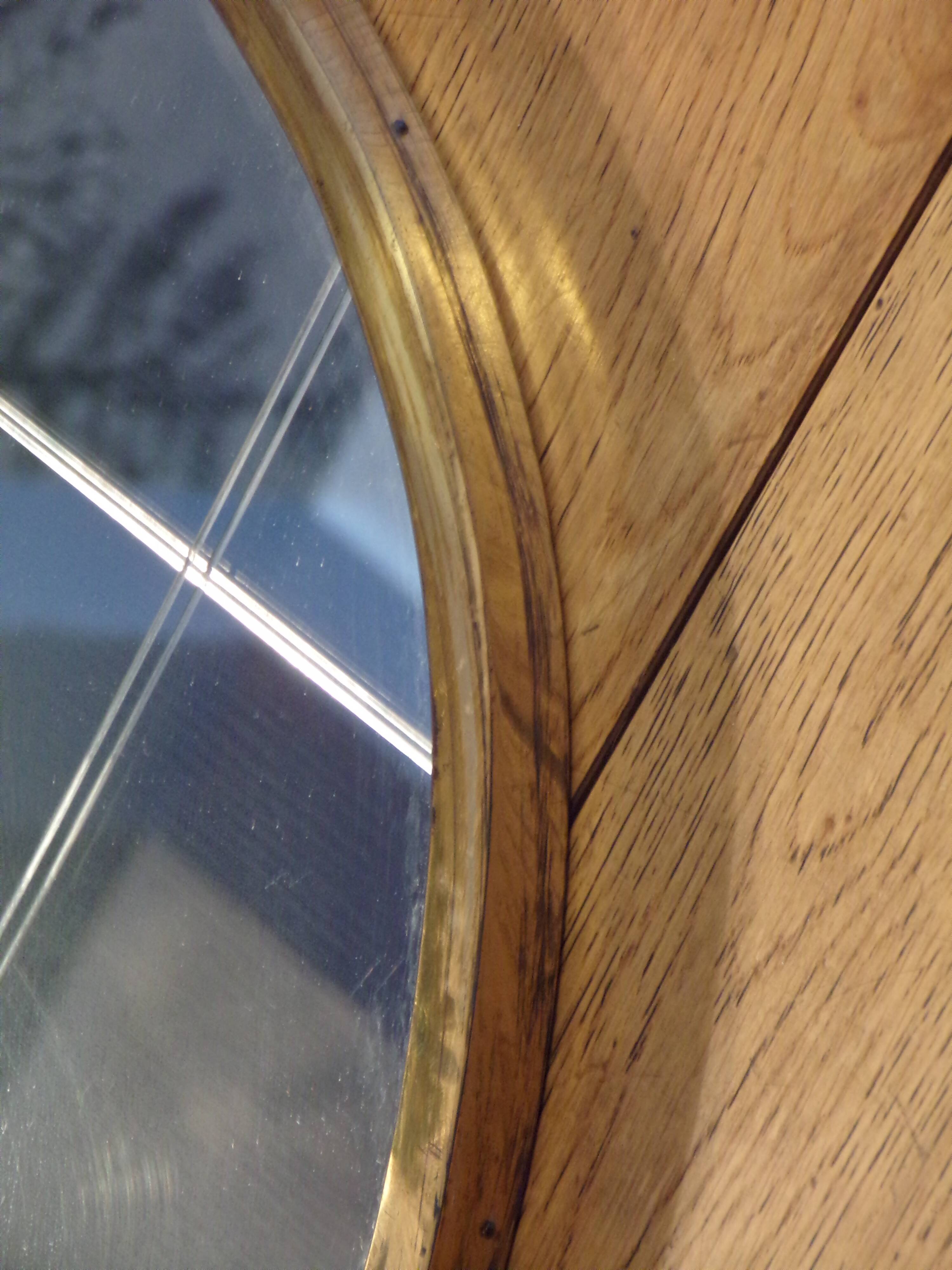 Mirror 60x80 cm brass frame